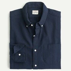 J.Crew Slim seersucker shirt in stripe